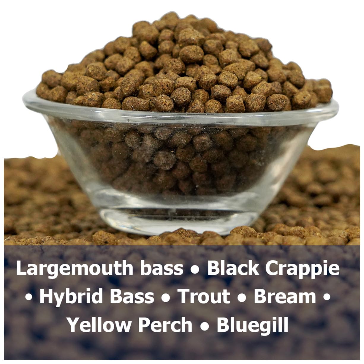 Natural Waterscapes Game Fish Food Variety | 40 lb Bulk Fish Food Pellets | Feed to Bass, Bluegill, Trout, Catfish, Tilapia